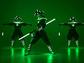 Кадр из неонового шоу